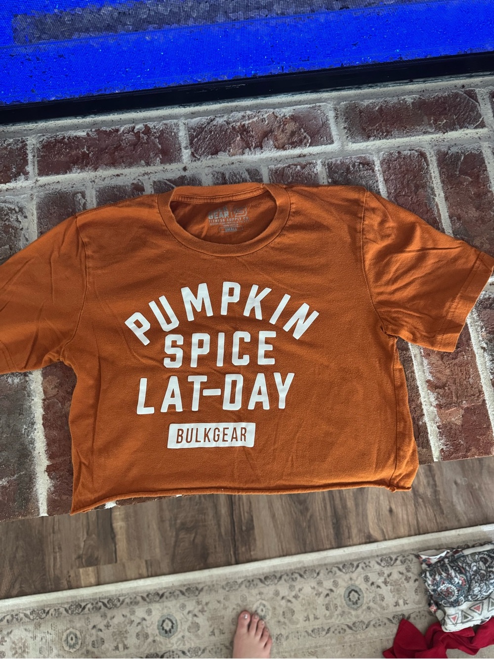 Pumpkin Spice Graphic Tee - Rust Orange